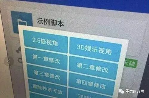 ▲谢成开发的外挂可以实现作弊功能。检方供图